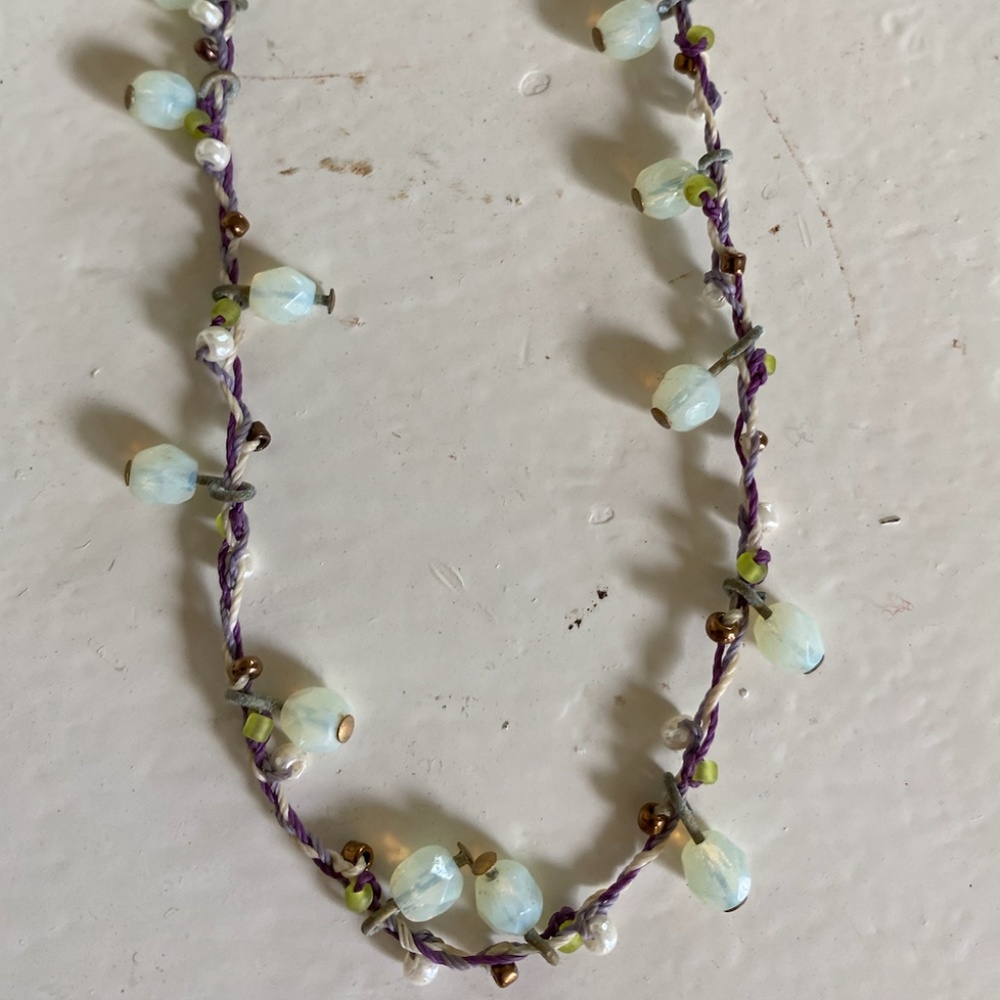 Necklace with gemstone detail